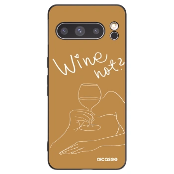 Picasee husă neagră din silicon pentru Google Pixel 8 Pro - Wine not