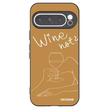 Picasee husă neagră din silicon pentru Google Pixel 9 Pro - Wine not
