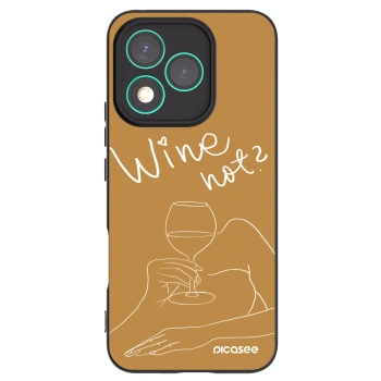 Picasee husă neagră din silicon pentru Honor 400 Lite 5G - Wine not