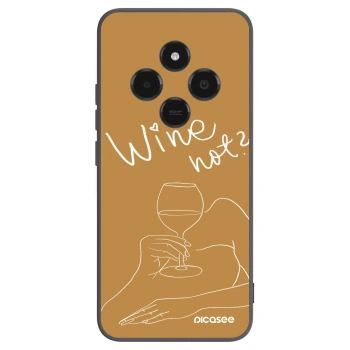 Picasee husă neagră din silicon pentru Xiaomi Poco C75 - Wine not