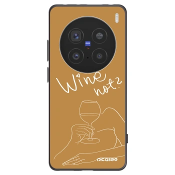 Picasee husă neagră din silicon pentru Vivo X200 Pro - Wine not
