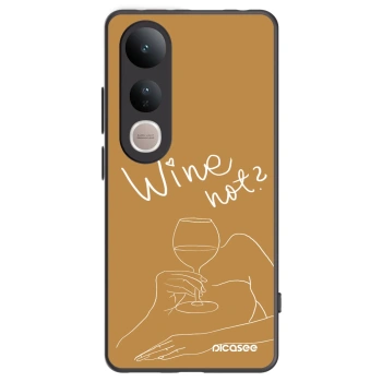 Picasee husă neagră din silicon pentru Vivo V50 Lite 5G - Wine not