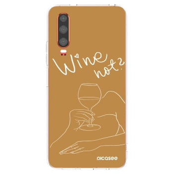 Picasee husă transparentă din silicon pentru Huawei P30 - Wine not