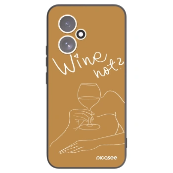 Picasee husă neagră din silicon pentru Honor 400 5G - Wine not