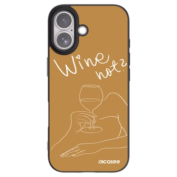 Picasee husă neagră din silicon pentru Apple iPhone 17 - Wine not