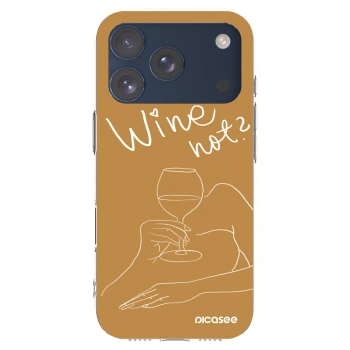 Picasee husă transparentă din silicon pentru Apple iPhone 17 Pro - Wine not