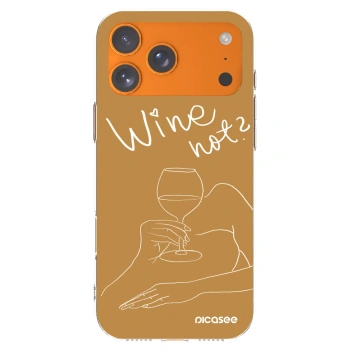 Picasee husă transparentă din silicon pentru Apple iPhone 17 Pro Max - Wine not