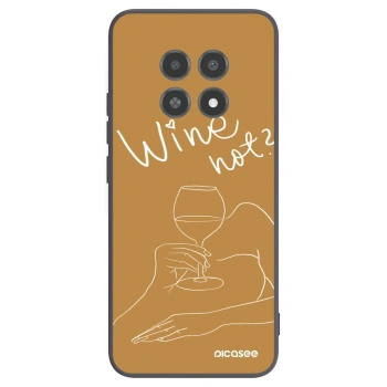Picasee husă neagră din silicon pentru Realme 12X - Wine not