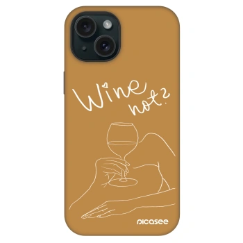 Picasee Fashion Case MagSafe pentru Apple iPhone 15 - Wine not