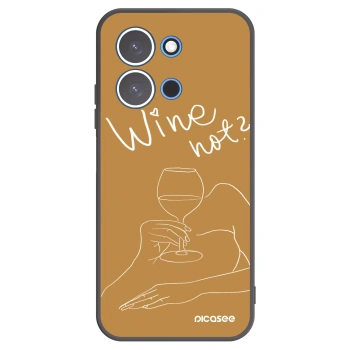 Picasee husă neagră din silicon pentru Xiaomi Redmi 15C 4G - Wine not