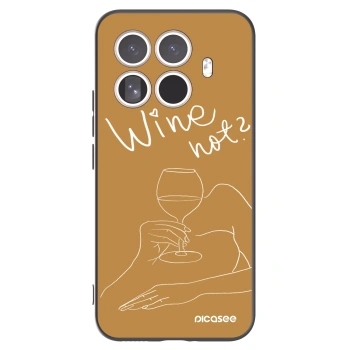 Picasee husă neagră din silicon pentru Xiaomi 15T Pro - Wine not
