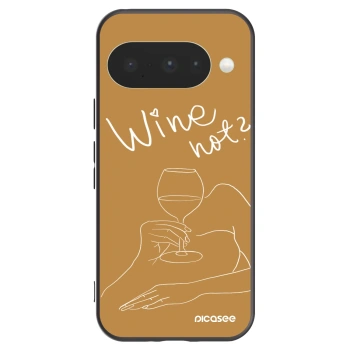Picasee husă neagră din silicon pentru Google Pixel 10 - Wine not
