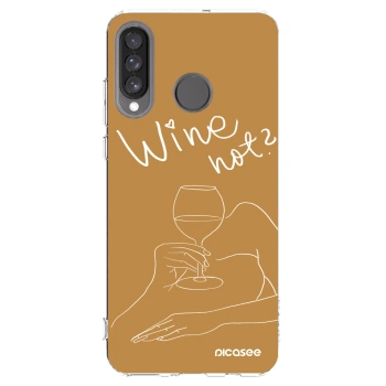 Picasee husă transparentă din silicon pentru Huawei P30 Lite - Wine not