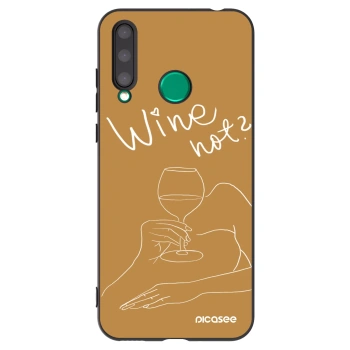 Picasee husă neagră din silicon pentru Honor 20 Lite - Wine not