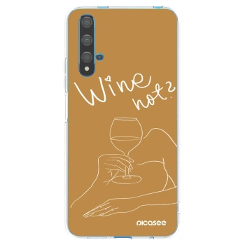 Picasee husă transparentă din silicon pentru Huawei Nova 5T - Wine not