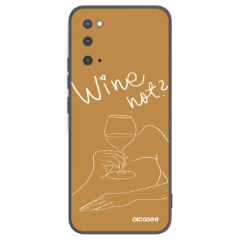 Picasee husă neagră din silicon pentru Samsung Galaxy S20 G980F - Wine not