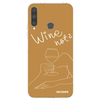 Picasee husă transparentă din silicon pentru Huawei P40 Lite E - Wine not