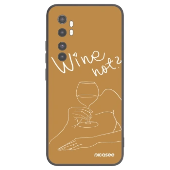Picasee husă neagră din silicon pentru Xiaomi Mi Note 10 Lite - Wine not