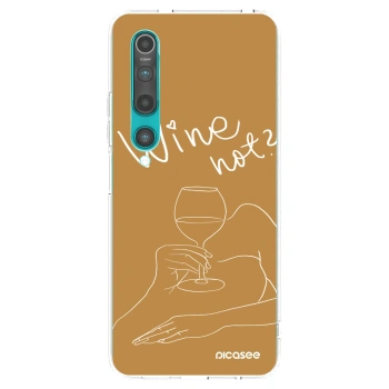 Picasee husă transparentă din silicon pentru Xiaomi Mi 10 - Wine not