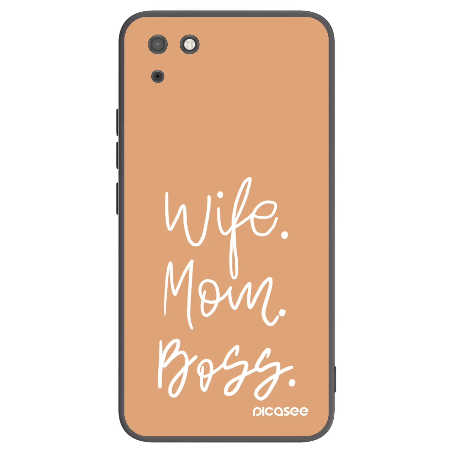 Picasee husă neagră din silicon pentru Huawei Y5P - Boss Mama