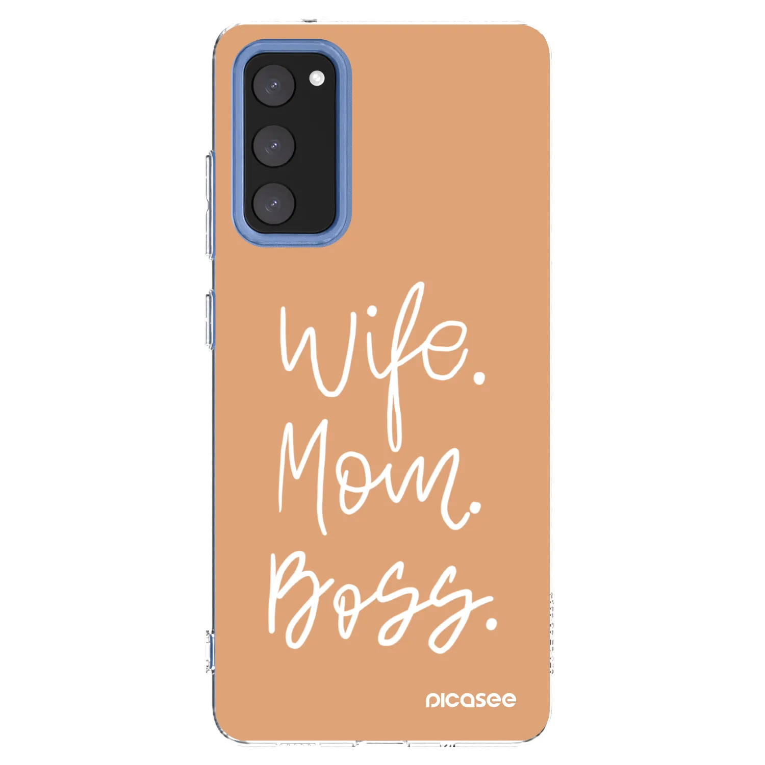 Picasee husă transparentă din silicon pentru Samsung Galaxy S20 FE - Boss Mama