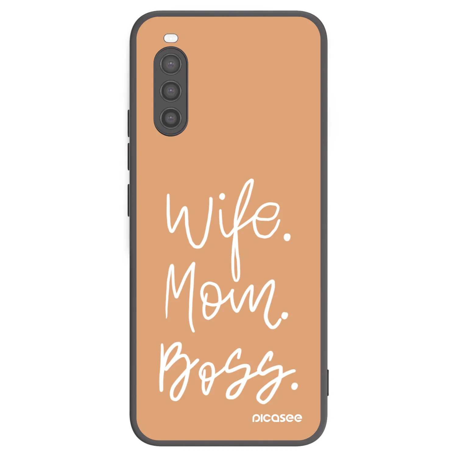 Picasee husă neagră din silicon pentru Sony Xperia 10 II - Boss Mama