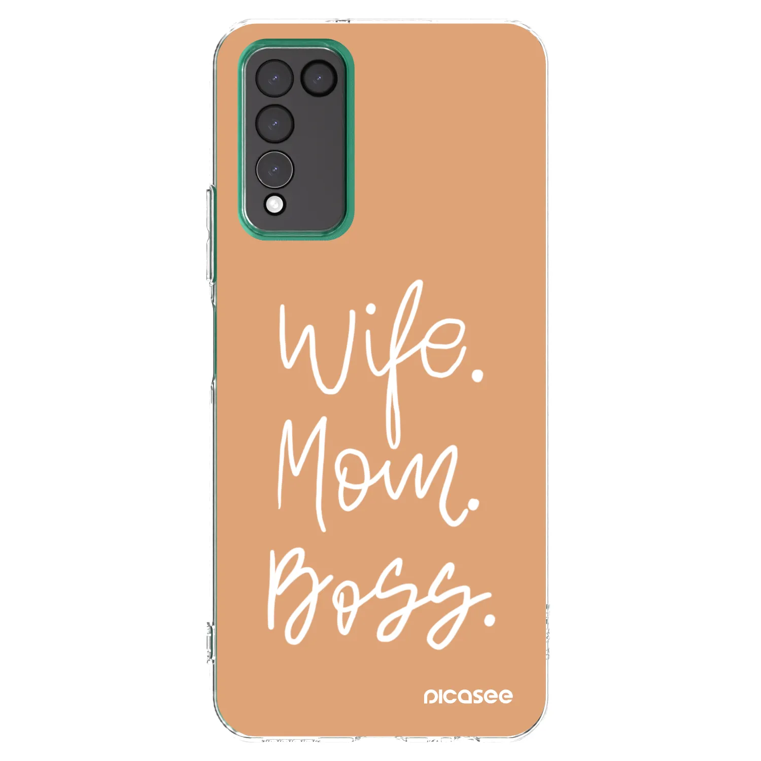 Picasee husă transparentă din silicon pentru Honor 10X Lite - Boss Mama