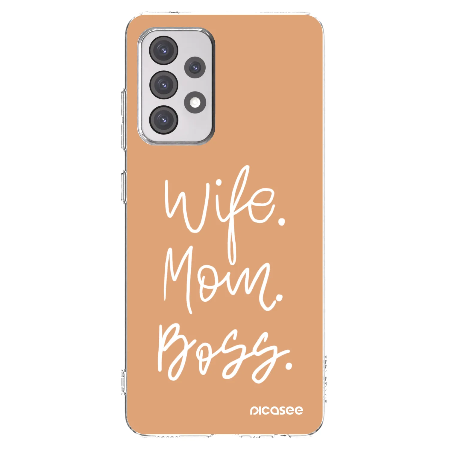 Picasee husă transparentă din silicon pentru Samsung Galaxy A52 5G A525F - Boss Mama