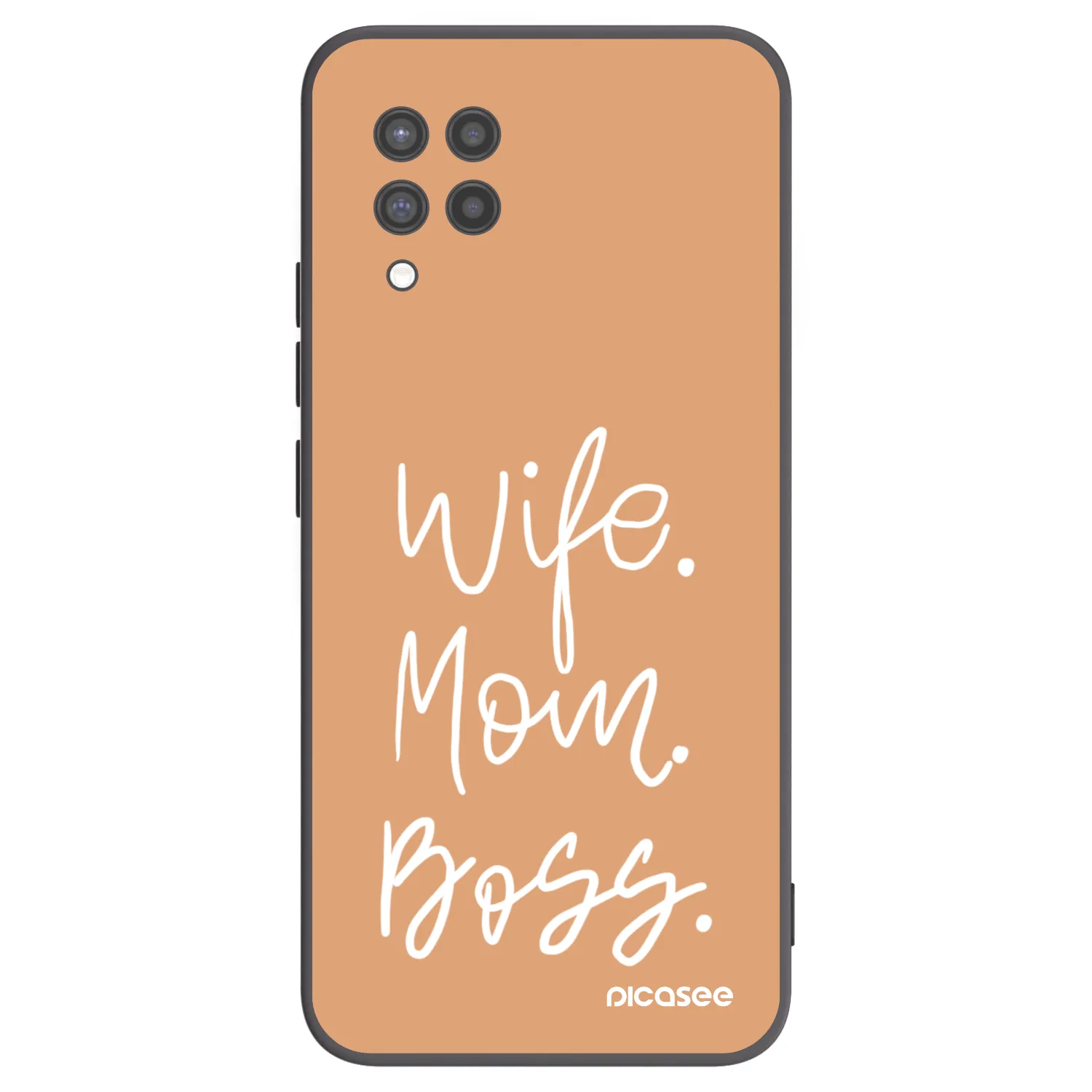 Picasee husă neagră din silicon pentru Samsung Galaxy A42 A426B - Boss Mama