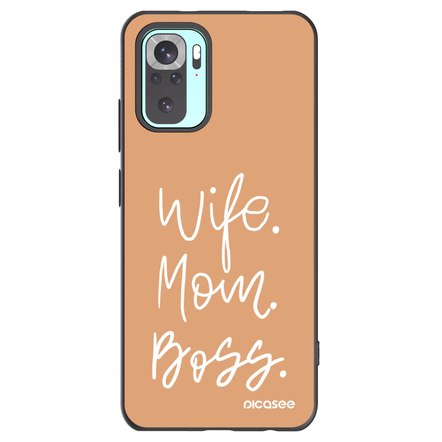 Picasee husă neagră din silicon pentru Xiaomi Redmi Note 10 Pro - Boss Mama