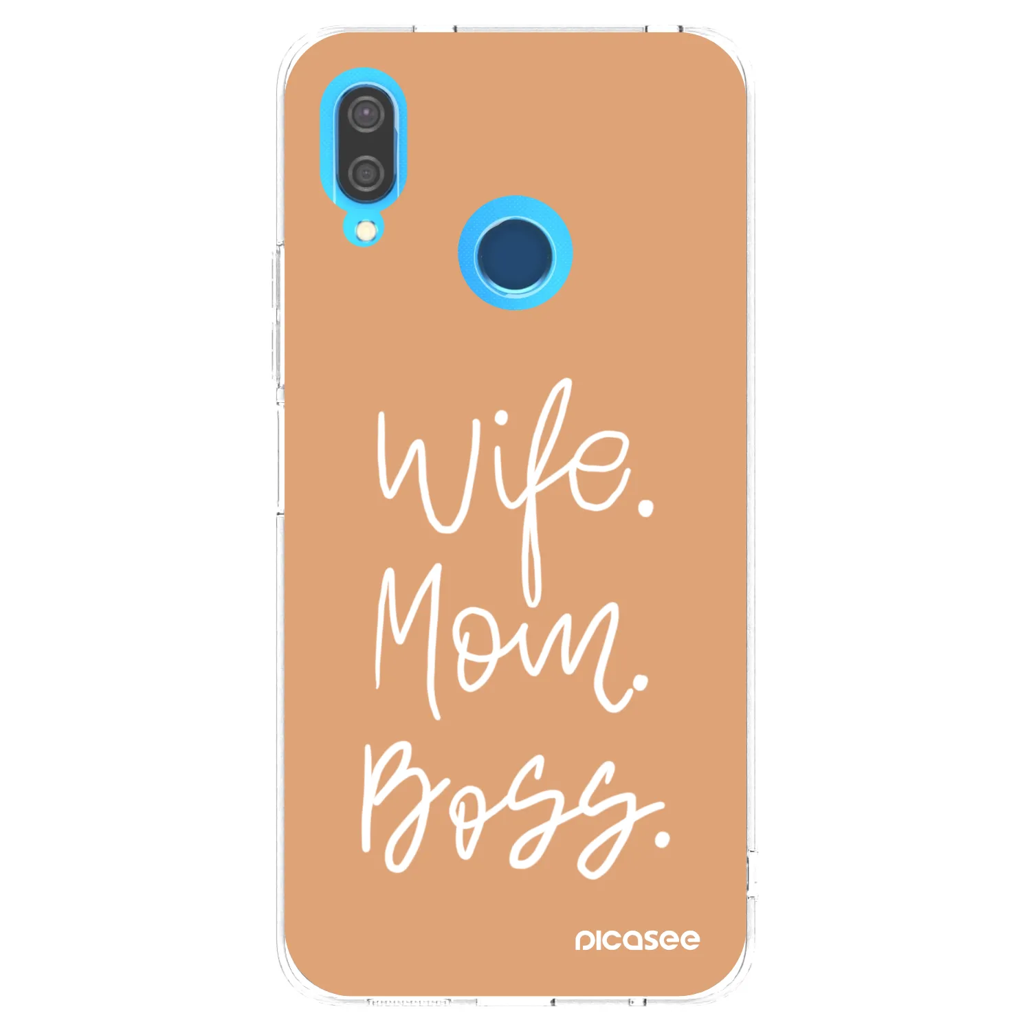 Picasee husă transparentă din silicon pentru Huawei P20 Lite - Boss Mama