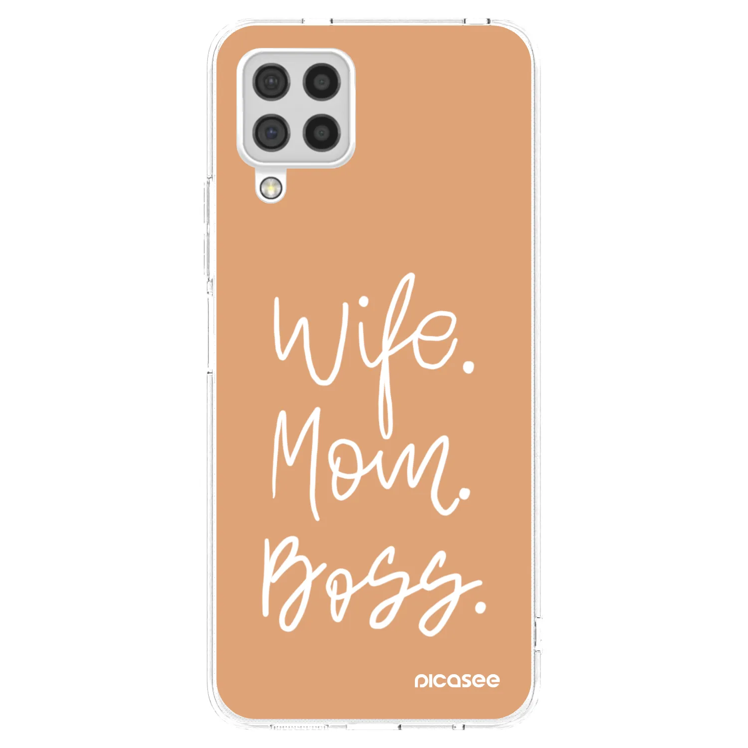 Picasee husă transparentă din silicon pentru Samsung Galaxy A22 A225F 4G - Boss Mama