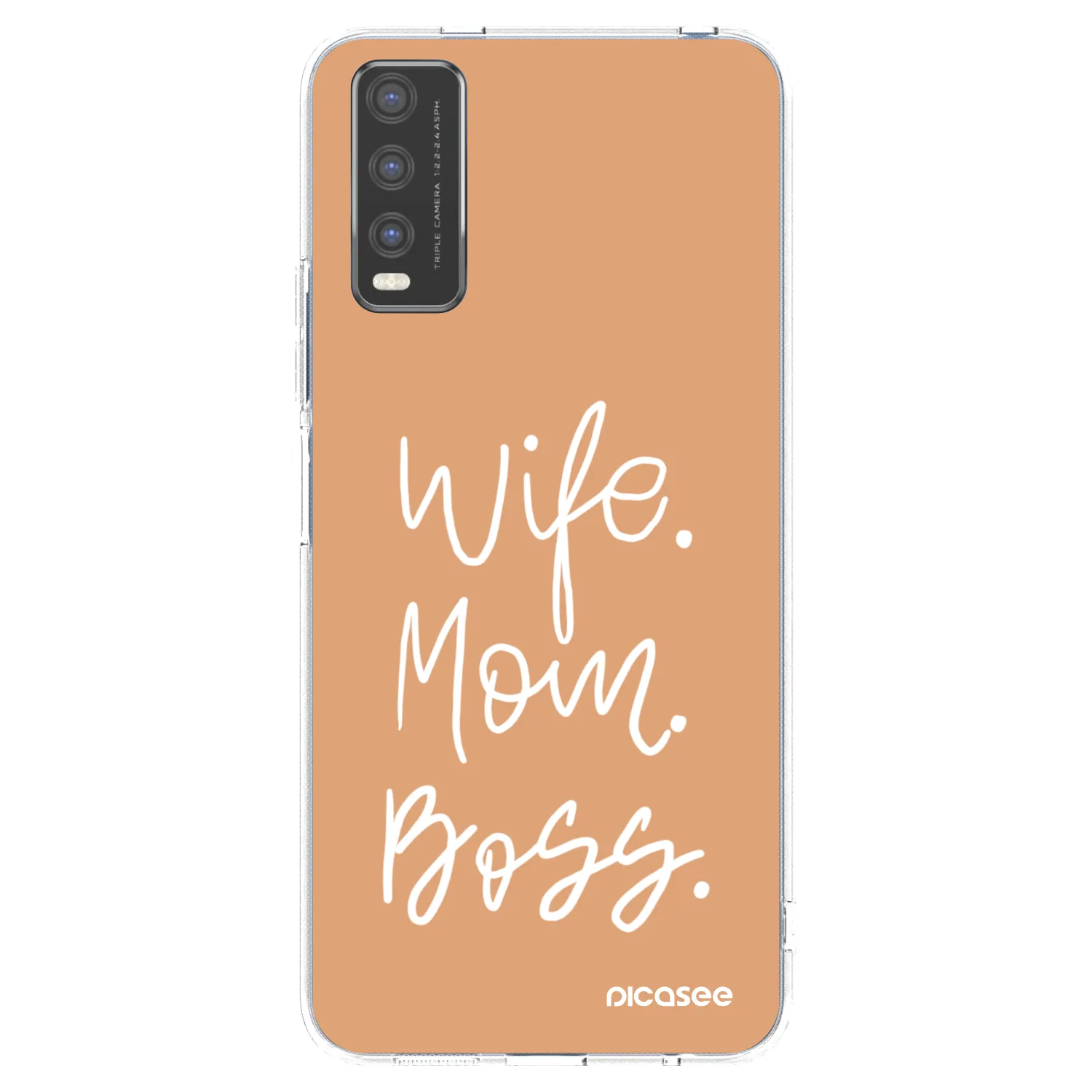 Picasee husă transparentă din silicon pentru Vivo Y20s - Boss Mama