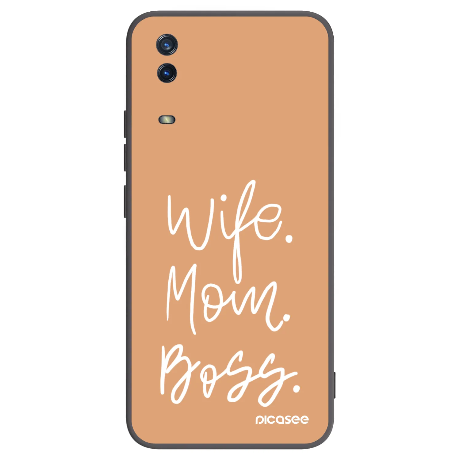 Picasee husă neagră din silicon pentru Vivo Y11s - Boss Mama