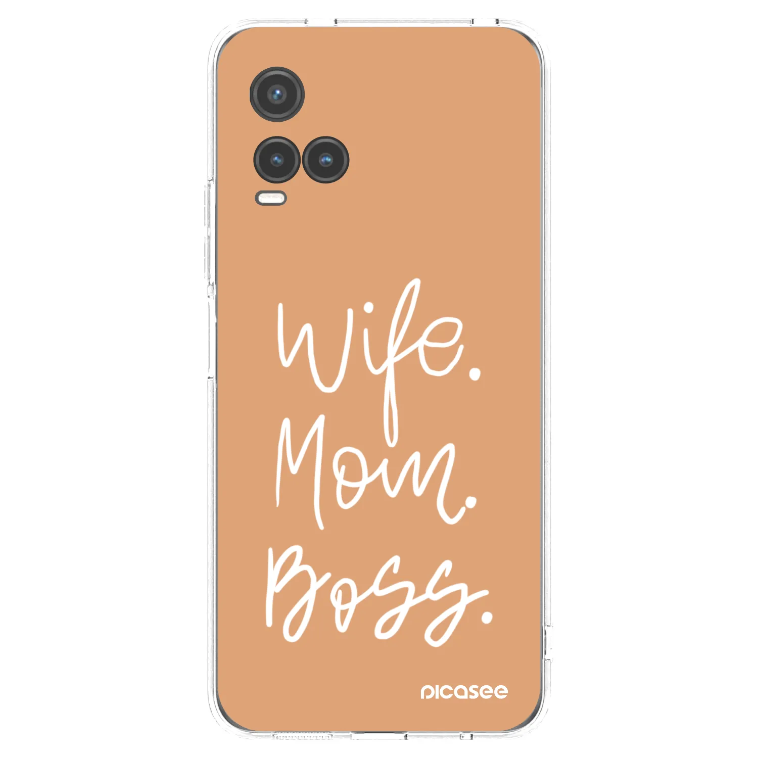 Picasee husă transparentă din silicon pentru Vivo Y33s - Boss Mama