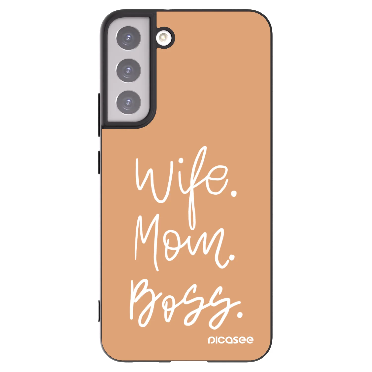Picasee husă neagră din silicon pentru Samsung Galaxy S22+ 5G - Boss Mama