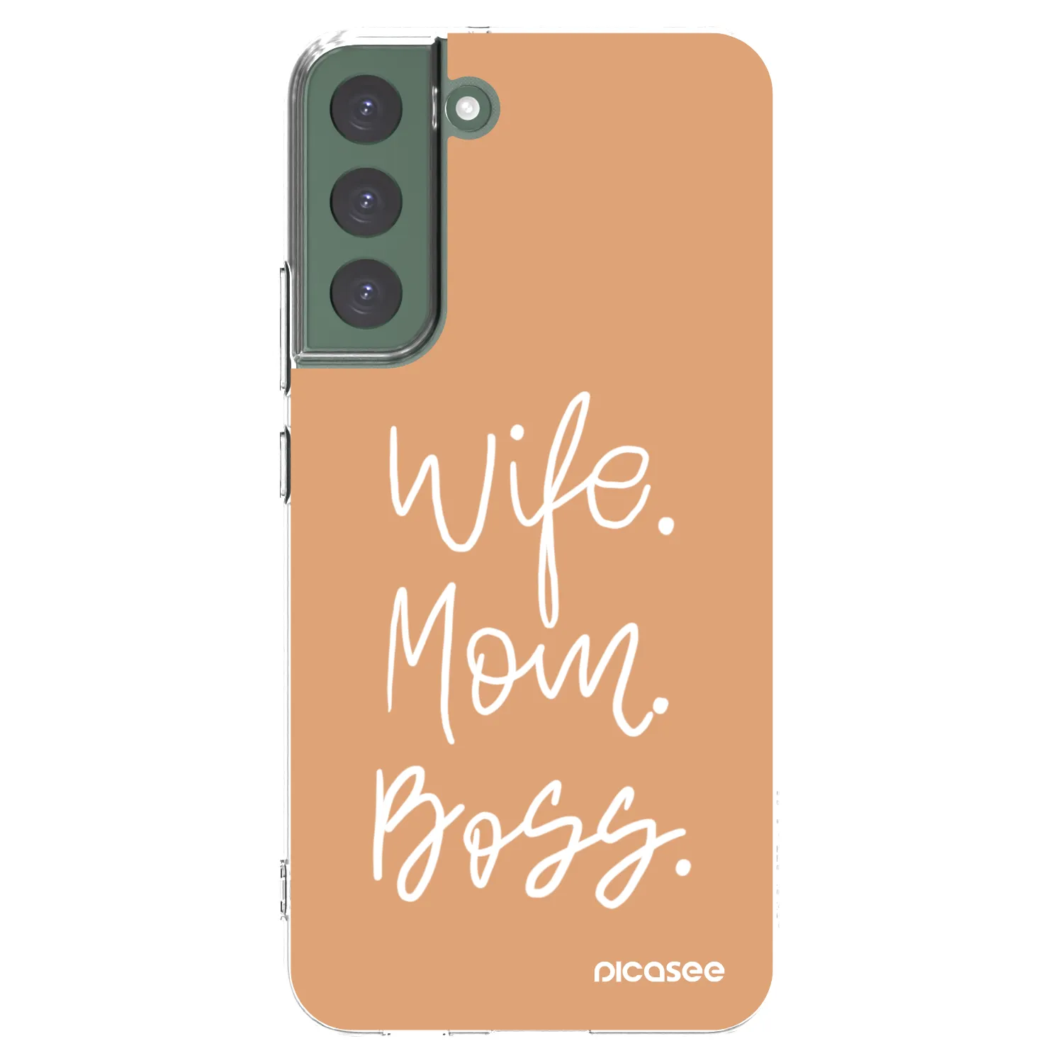 Picasee husă transparentă din silicon pentru Samsung Galaxy S22+ 5G - Boss Mama