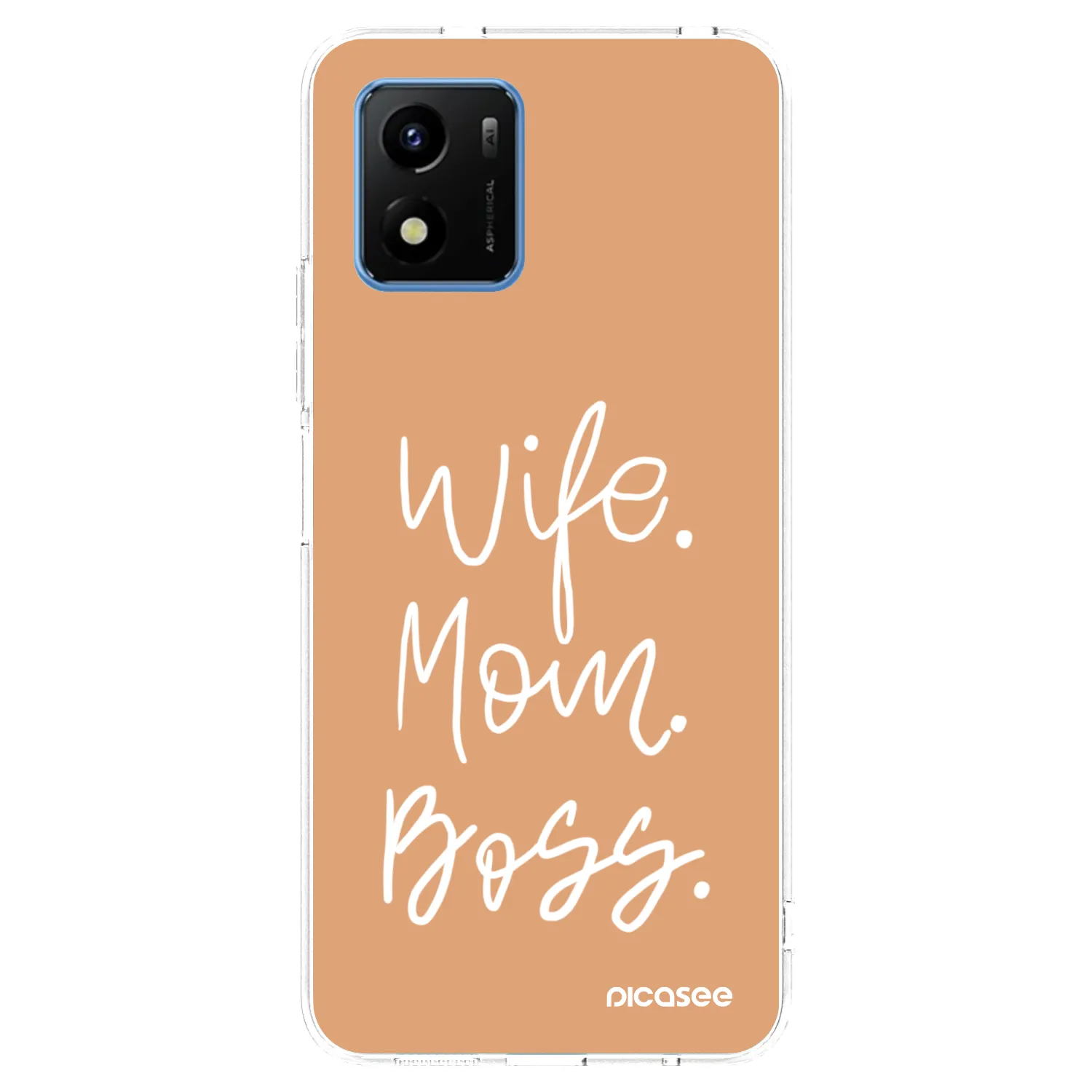 Picasee husă transparentă din silicon pentru Vivo Y01 - Boss Mama