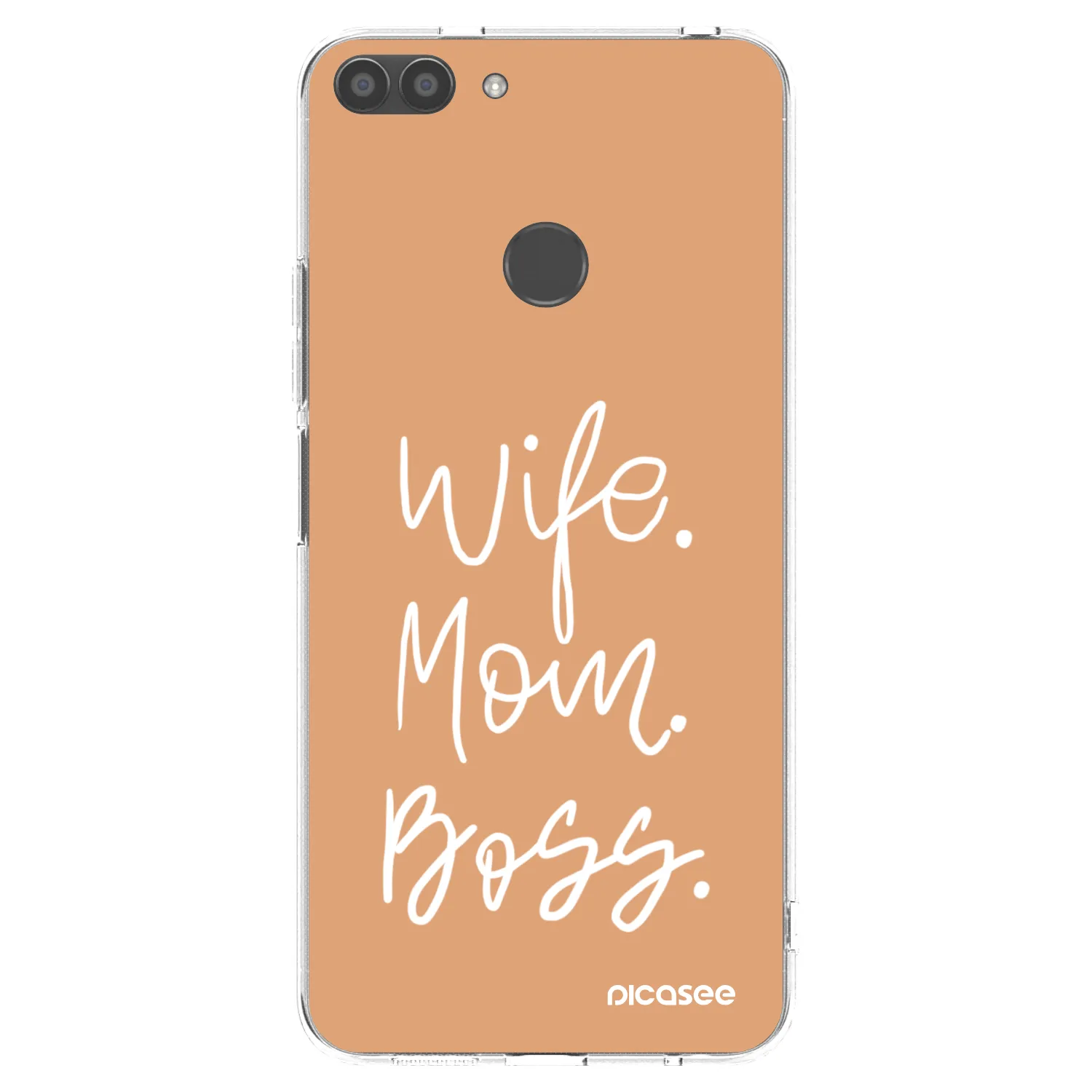 Picasee husă transparentă din silicon pentru Huawei P Smart - Boss Mama
