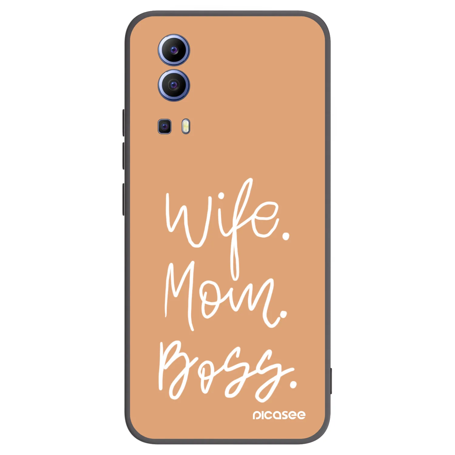 Picasee husă neagră din silicon pentru Vivo Y52 5G - Boss Mama