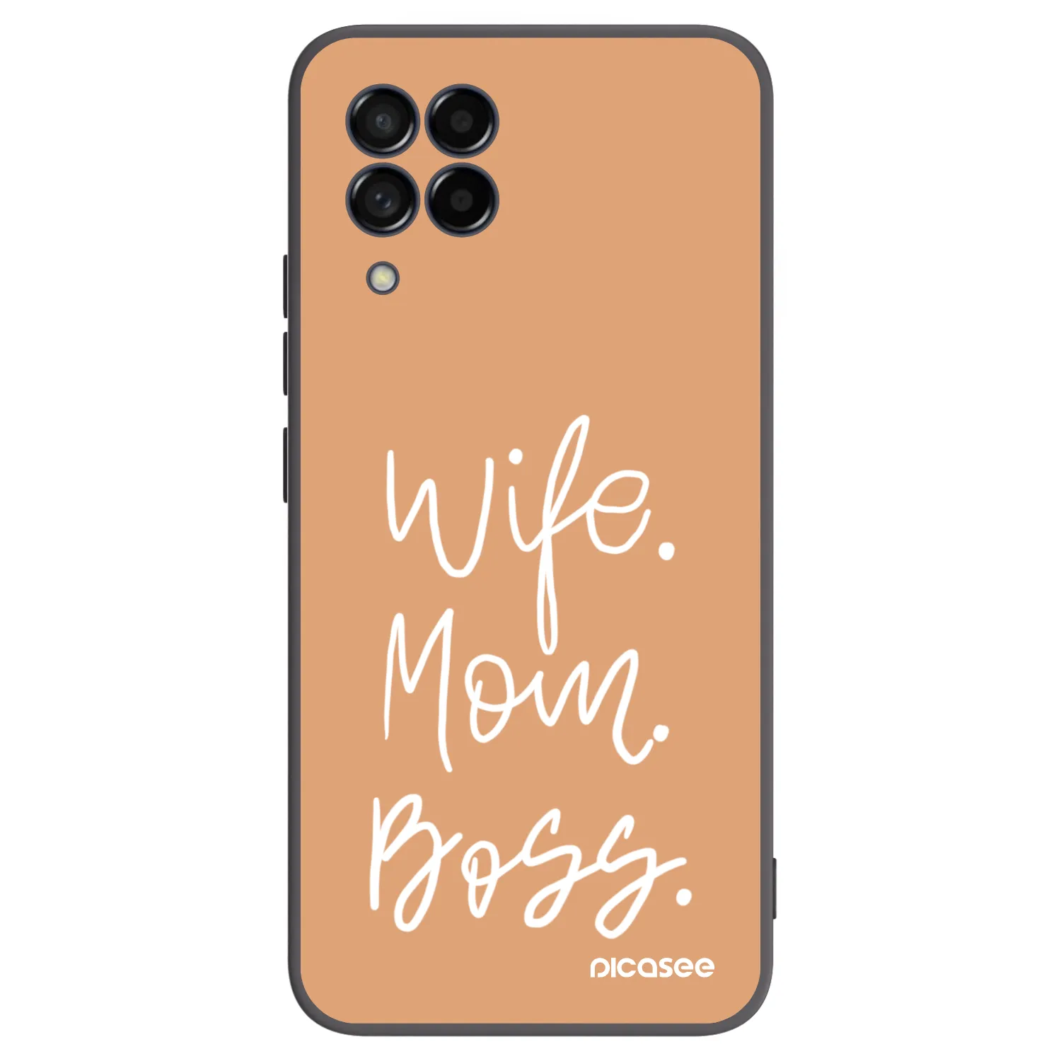 Picasee husă neagră din silicon pentru Samsung Galaxy M53 5G - Boss Mama