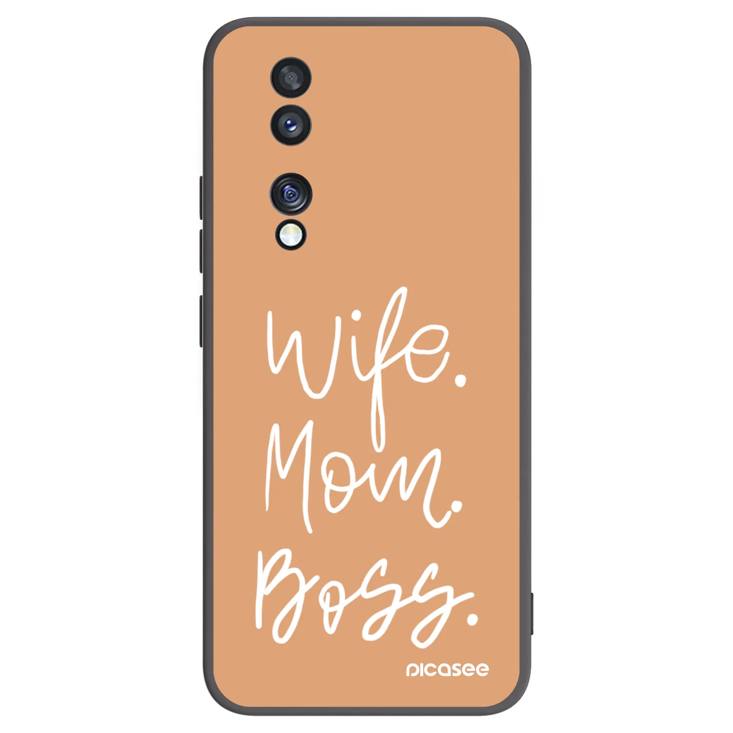 Picasee husă neagră din silicon pentru Honor 70 - Boss Mama