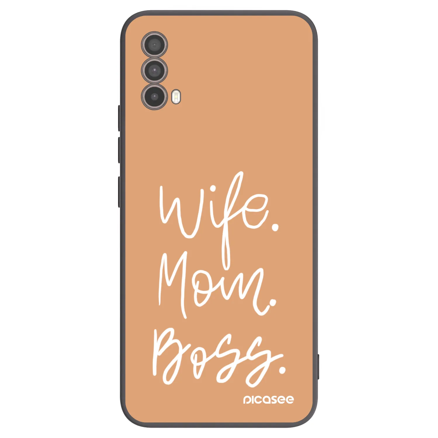 Picasee husă neagră din silicon pentru Motorola Moto E40 - Boss Mama