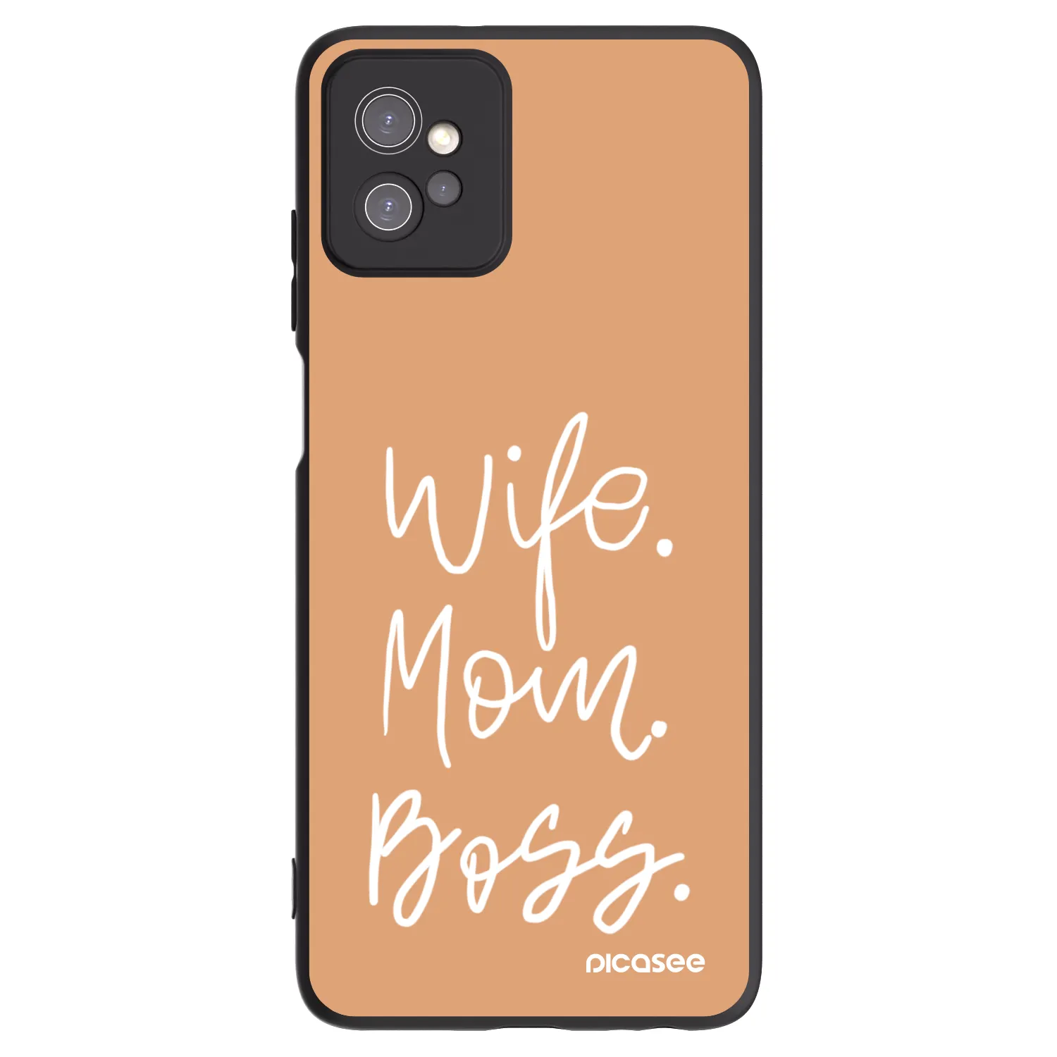 Picasee husă neagră din silicon pentru Motorola Moto G32 - Boss Mama