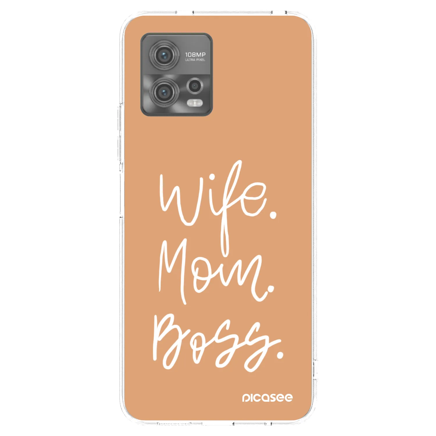 Picasee husă transparentă din silicon pentru Motorola Moto G72 - Boss Mama