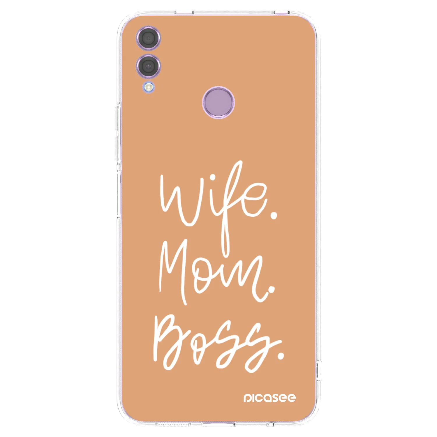 Picasee husă transparentă din silicon pentru Honor 8X - Boss Mama