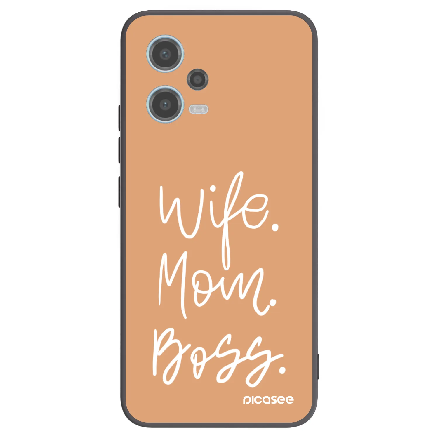 Picasee husă neagră din silicon pentru Xiaomi Redmi Note 12 5G - Boss Mama