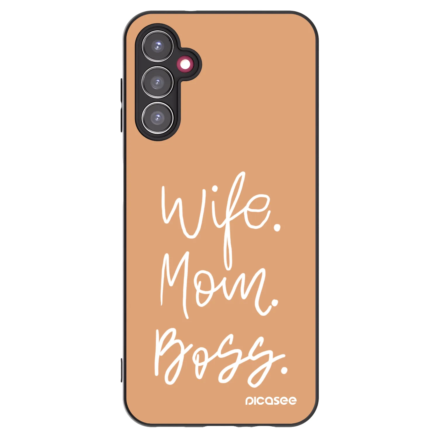 Picasee husă neagră din silicon pentru Samsung Galaxy A14 4G A145R - Boss Mama
