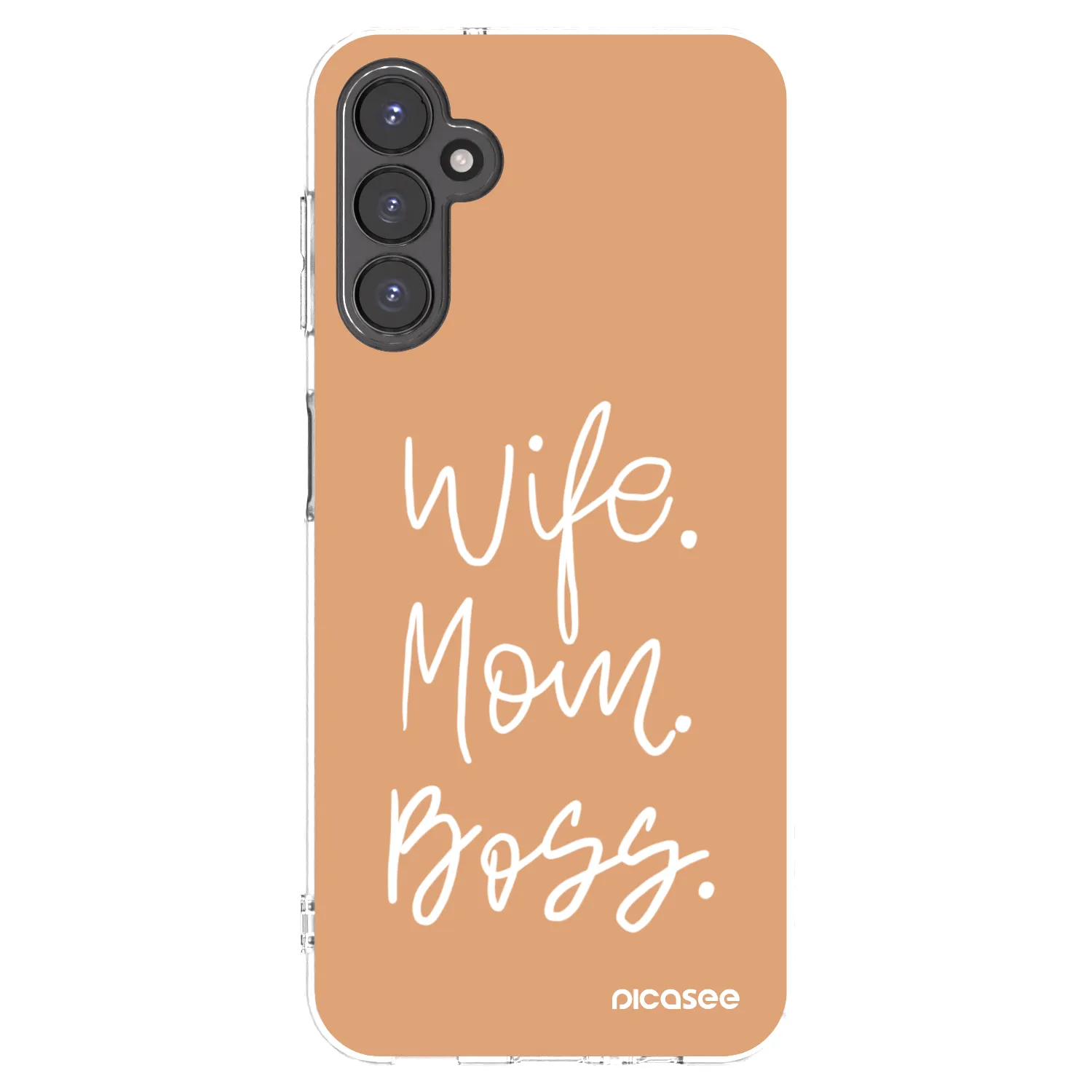 Picasee husă transparentă din silicon pentru Samsung Galaxy A14 4G A145R - Boss Mama