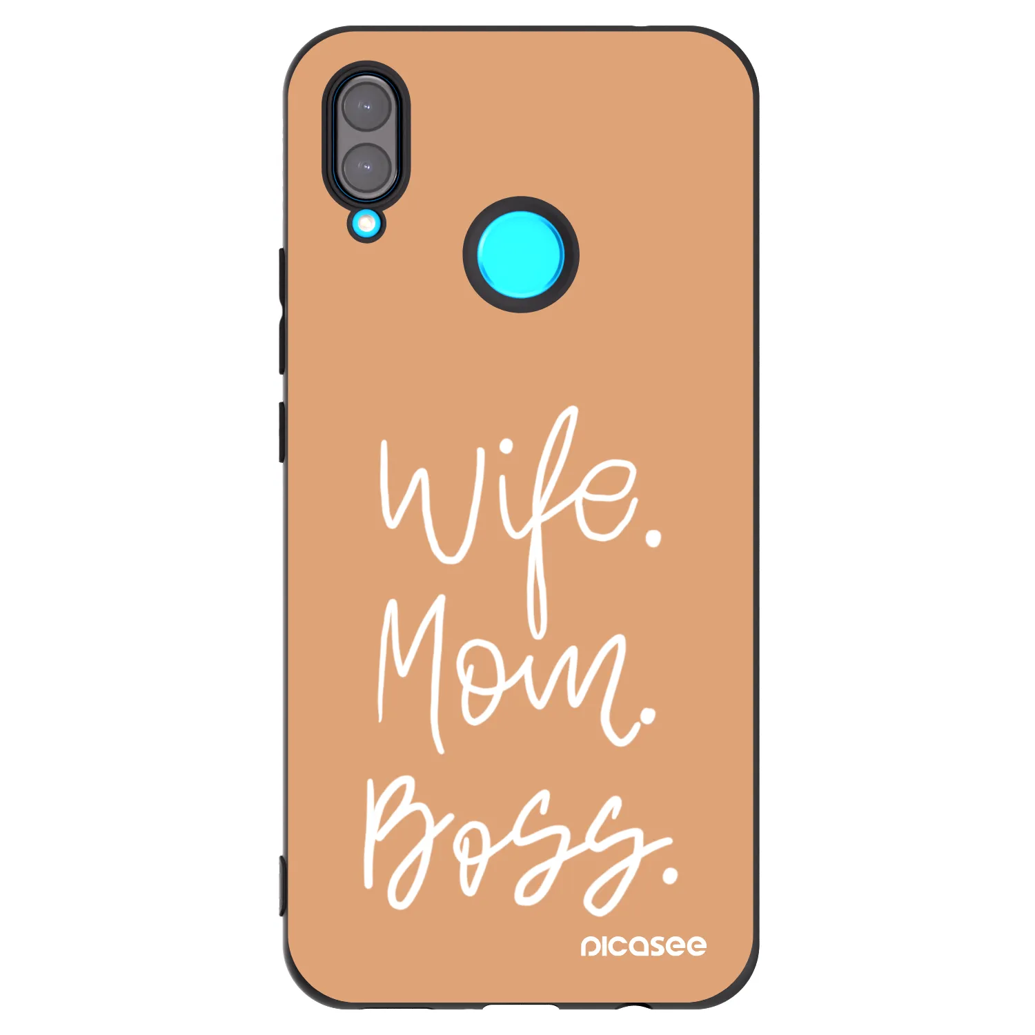 Picasee husă neagră din silicon pentru Huawei Nova 3i - Boss Mama